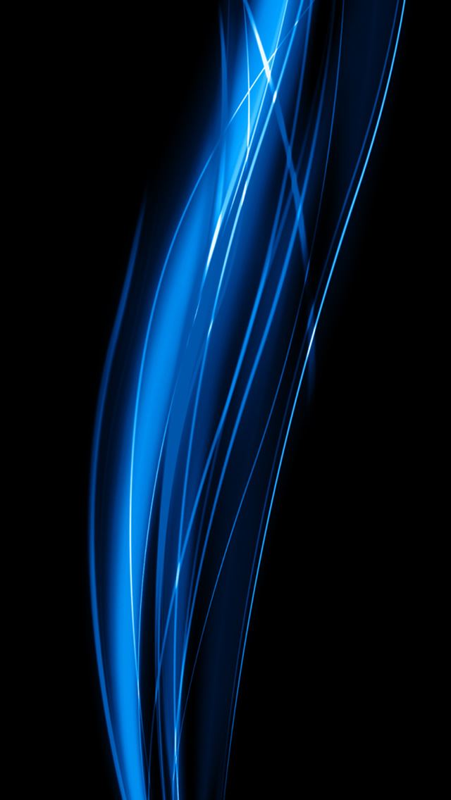 Abstract Blue Shiny Wave Swirl Dark Background Iphone Se Wallpaper