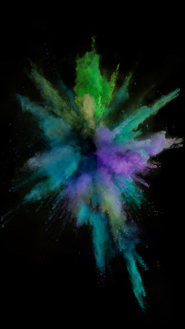 Colorful Smoke Burst Explosion IOS9 Wallpaper Art iPhone se Wallpapers ...