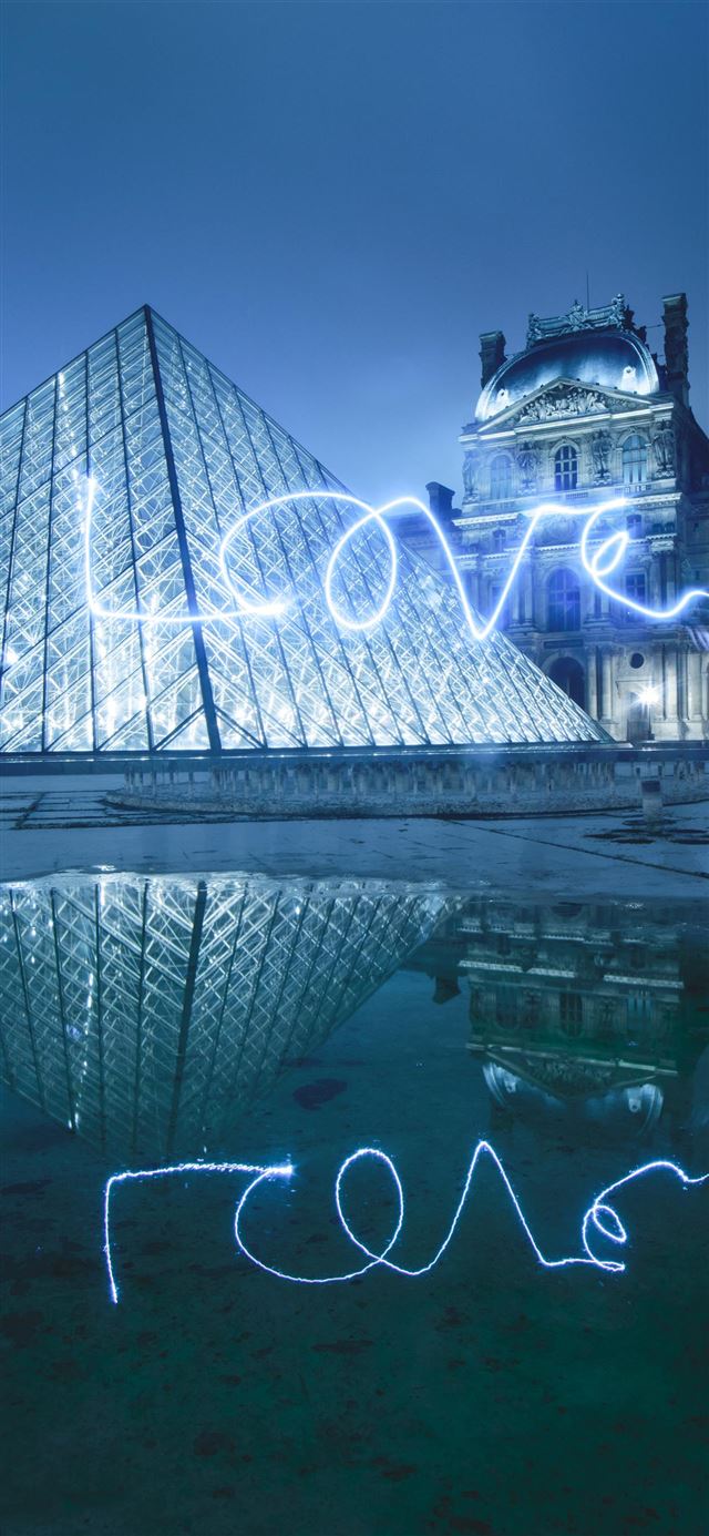 1080x1920 Louvre Museum  Paris  France - longexposure iPhone SE Wallpaper