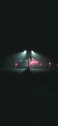 Foggy boulevard wallpaper