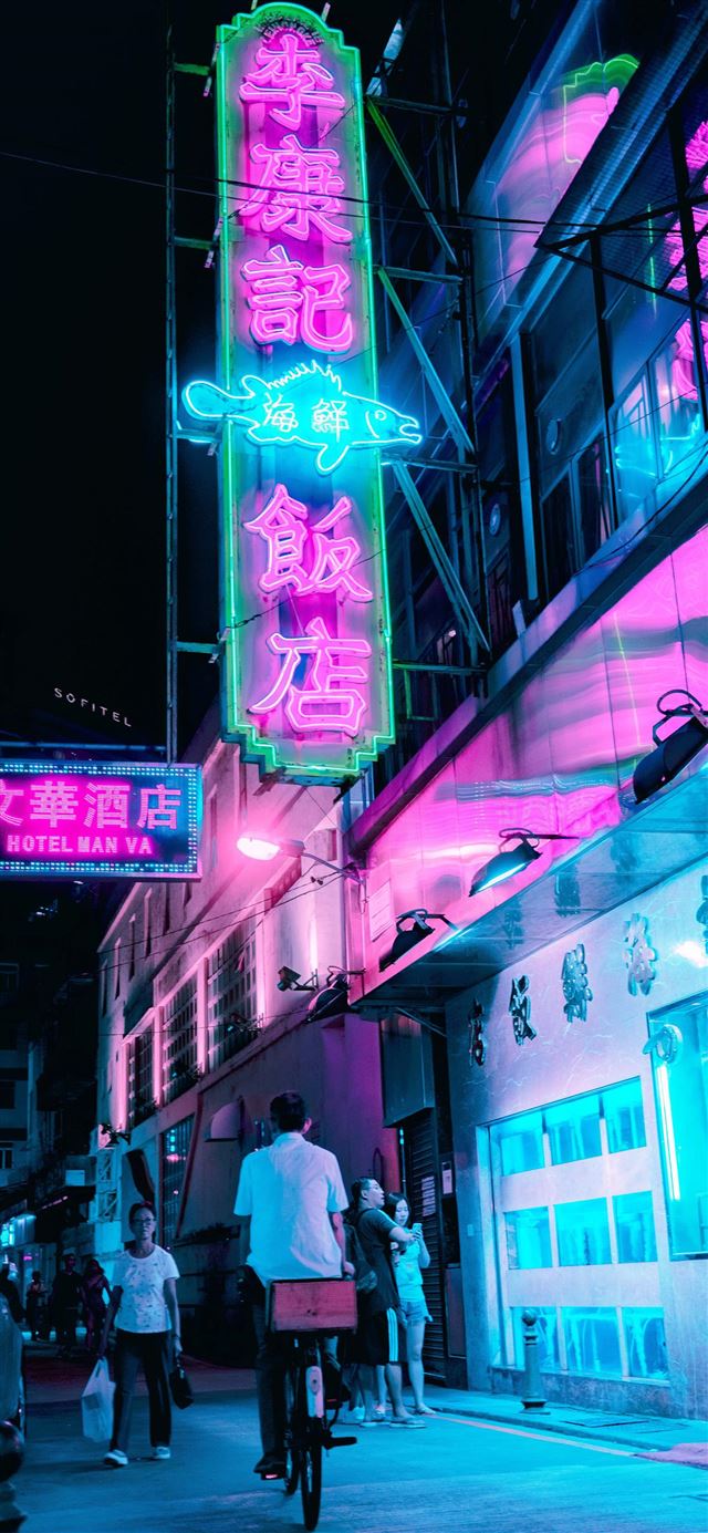 1080x1920 Macau - street iPhone SE Wallpaper