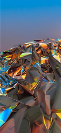 Abstract Iridescent Mountain wallpaper