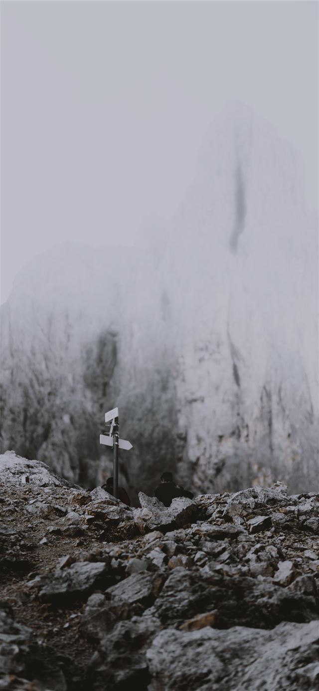 1080x1920 Hiking - foggy iPhone SE Wallpaper