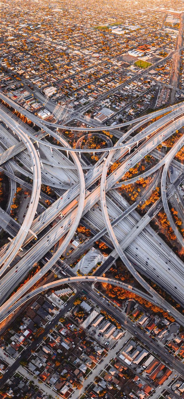 1080x1920 Judge Harry Pregerson Interchange - freeway iPhone SE Wallpaper