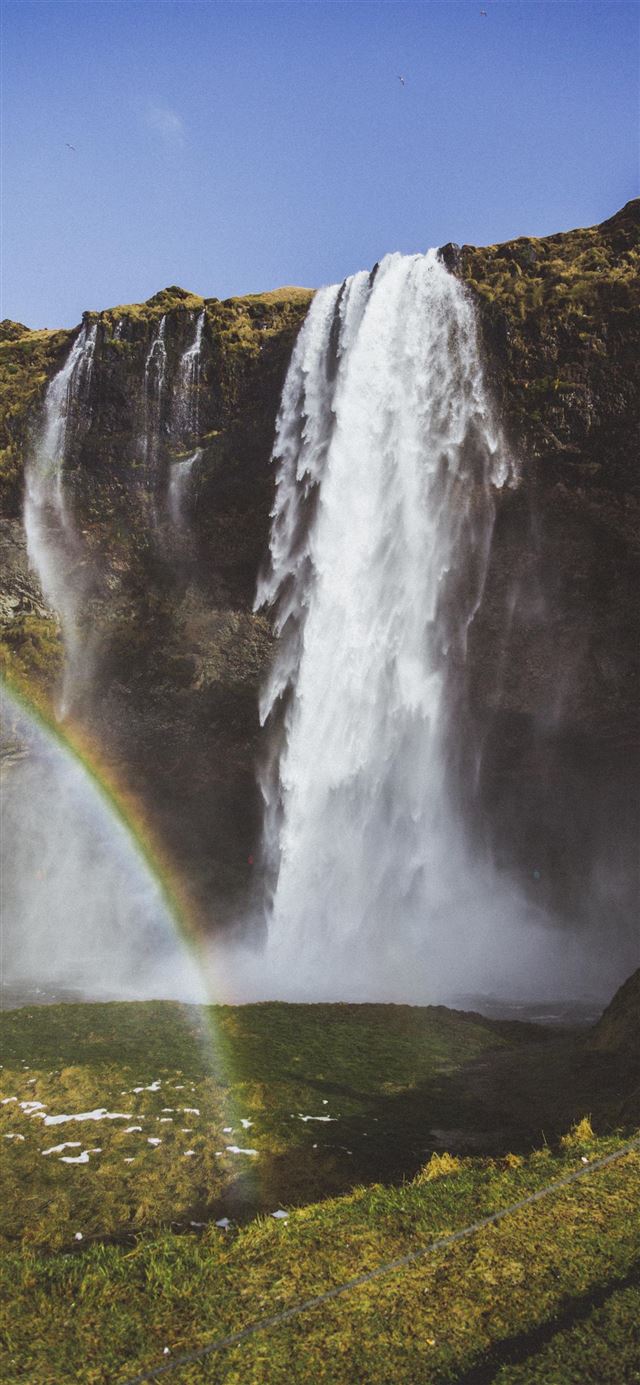 1080x1920 Seljalandsfoss  Vik  Iceland - sky iPhone SE Wallpaper