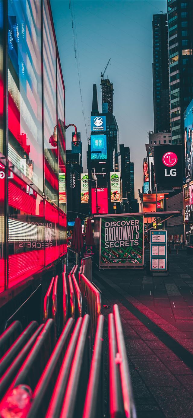 1080x1920 Times Square  New York  United States - metropolis iPhone SE Wallpaper