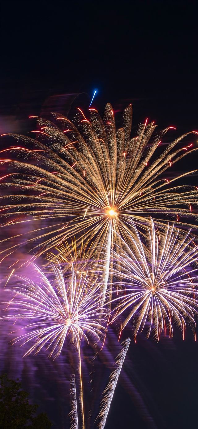 1080x1920 2019 fireworks over Jack Trice Stadium in Ames Iow... - usa iPhone SE Wallpaper
