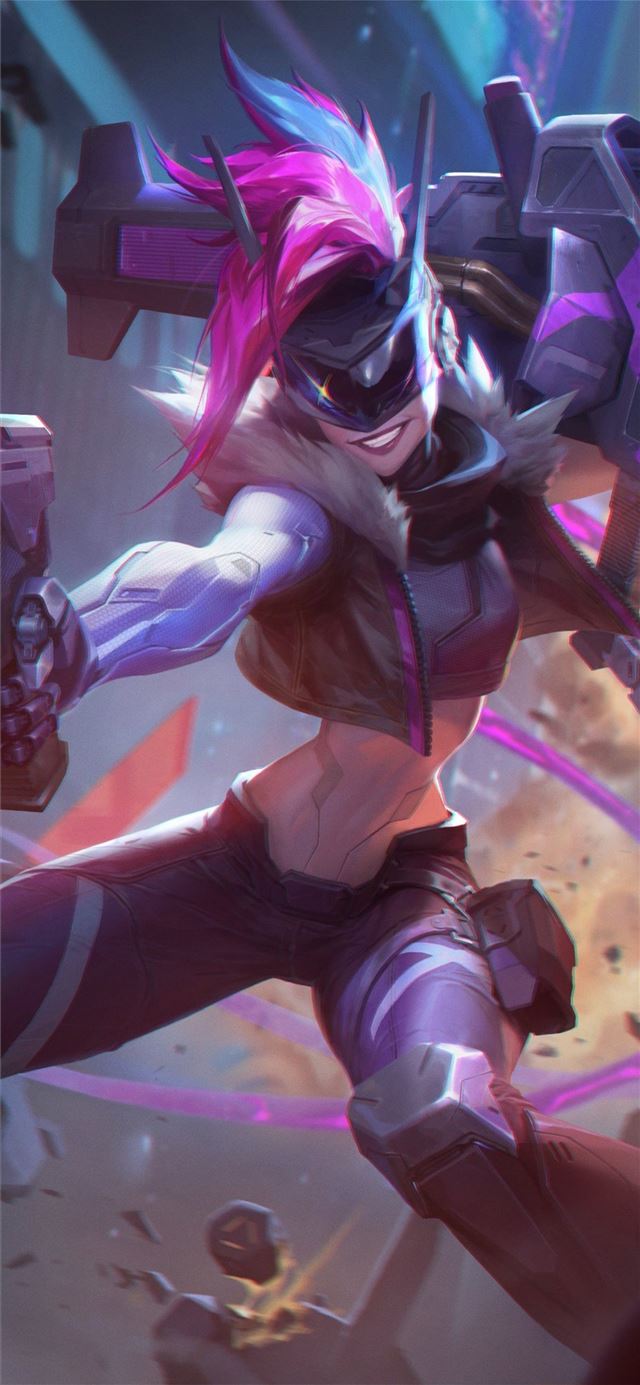1080x1920 jinx league of legends 4k fanart - games iPhone SE Wallpaper