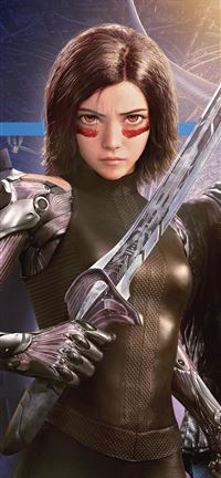 the alita battle angel 2019 4k wallpaper