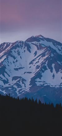 Sunset over the mountain   wallpaper