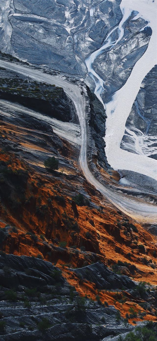 1080x1920 abstract painting - snow iPhone SE Wallpaper