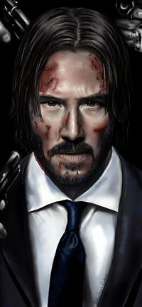 john wick art wallpaper