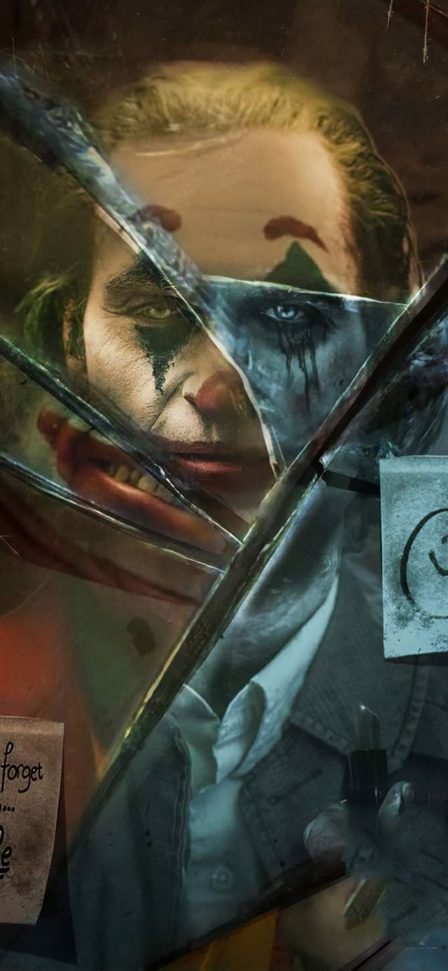 1080x1920 joker movie broken glass - joker iPhone SE Wallpaper