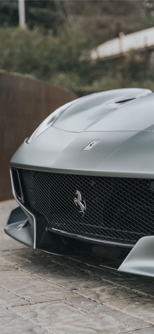 1080x1920 gray Ford Mustang car grille - light iPhone SE Wallpaper
