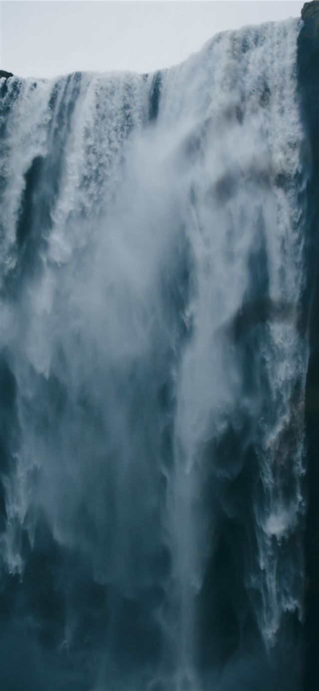 1080x1920 low angle photography of waterfall - grey iPhone SE Wallpaper