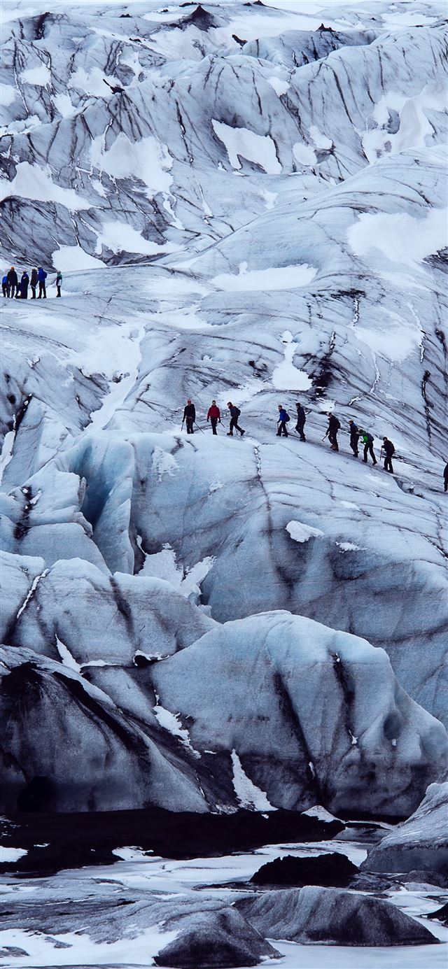 1080x1920 people on snow covered mountain - winter iPhone SE Wallpaper