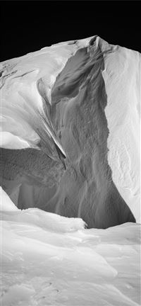 grayscale photo of antelope canyon wallpaper