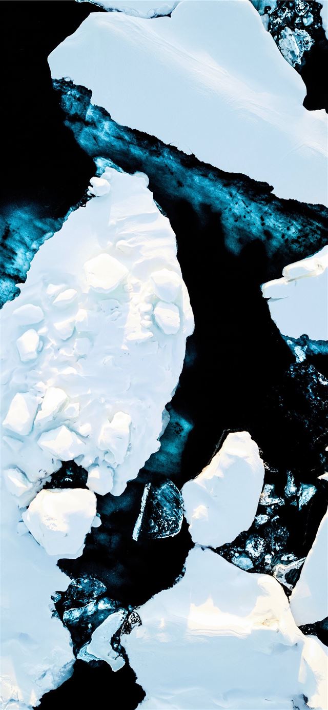 1080x1920 icebergs top view - snow iPhone SE Wallpaper