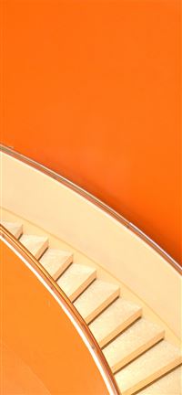 stair inside red wall wallpaper