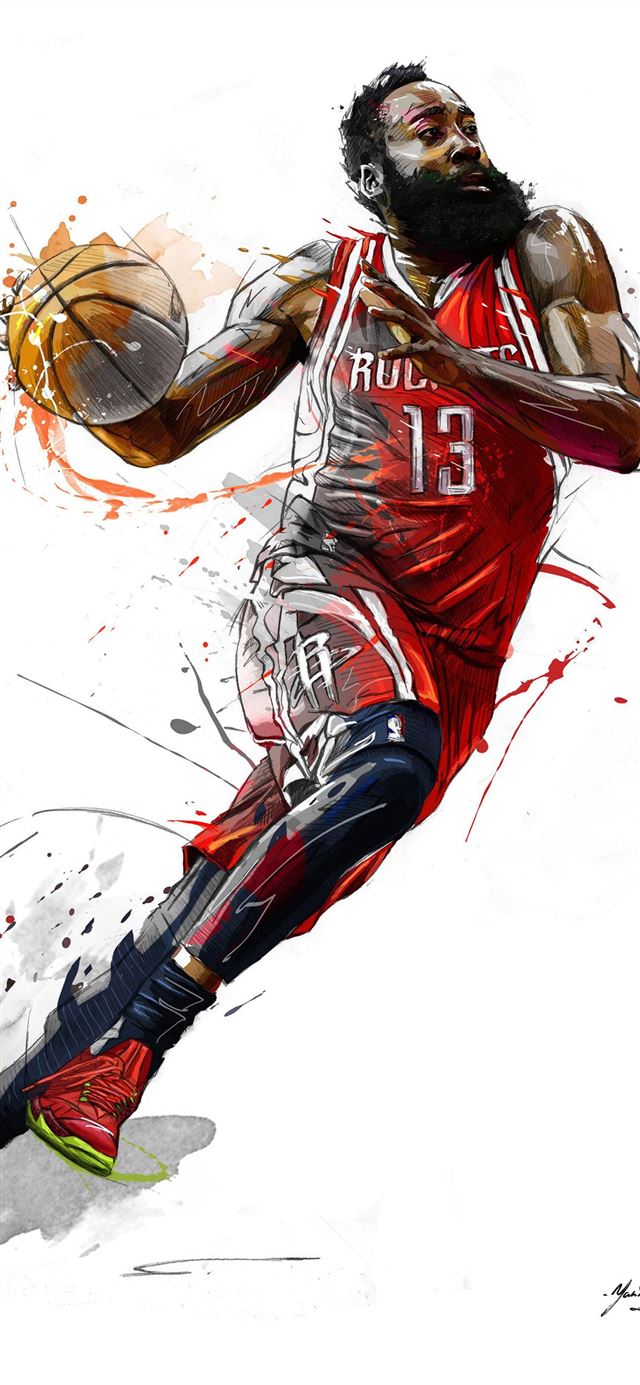 1080x1920 James Harden 5k Art Sony Xperia X XZ Z5 Premium HD... -  iPhone SE Wallpaper