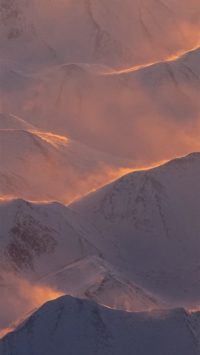 640x1136 alaska mountains range morning - mountains iPhone Wallpaper