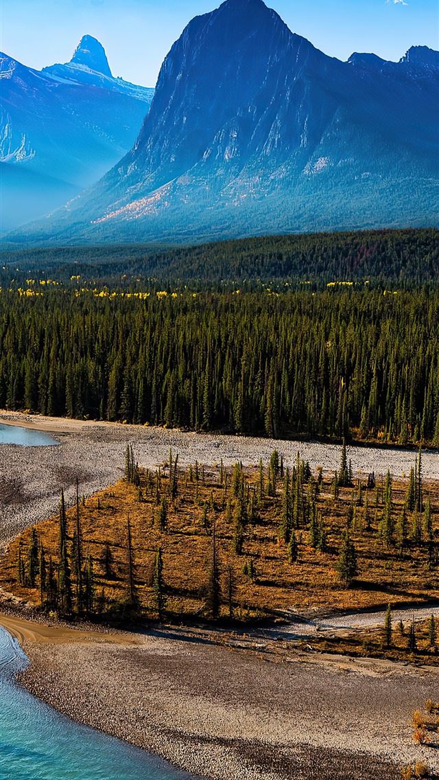 640x1136 forest landscape mountain nature river scenic 4k - mountains iPhone Wallpaper