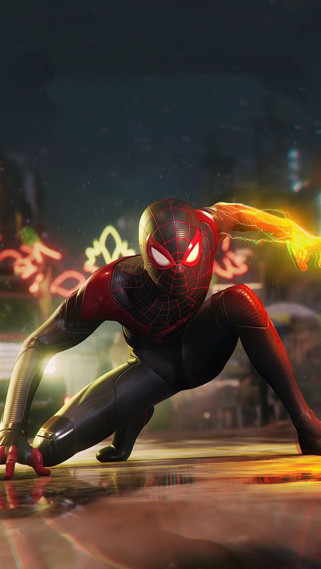 640x1136 2020 marvels spider man miles morales new 4k - ps5 games iPhone Wallpaper