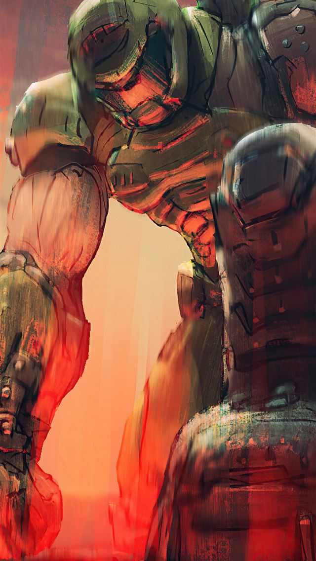 640x1136 doom crossing eternal horizons - artwork iPhone Wallpaper
