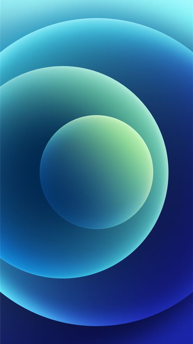 640x1136 Colorful iPhone 12 Stock wallpaper Orbs Blue Light - aesthetic iPhone Wallpaper