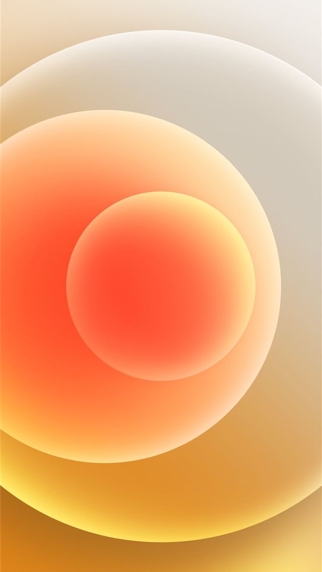 640x1136 Colorful iPhone 12 Stock wallpaper Orbs Yellow Light - aesthetic iPhone Wallpaper
