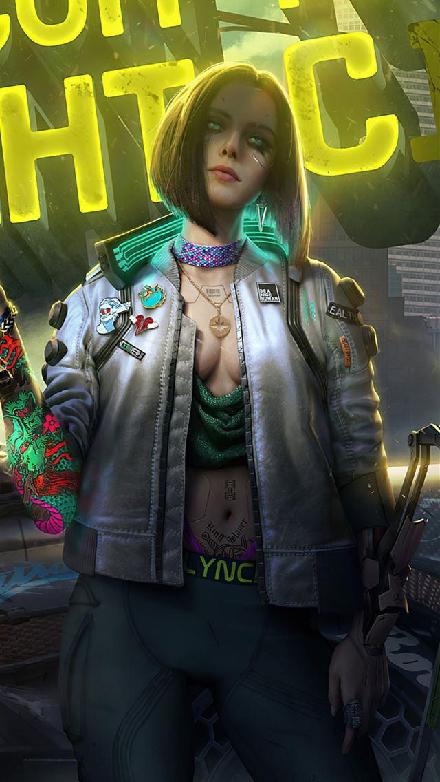 ArtStation - Cyberpunk Mobile phone wallpaper