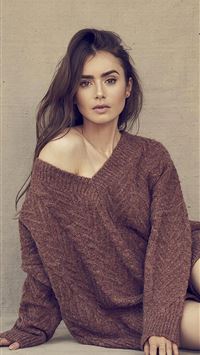 2020 lily collins 4k wallpaper