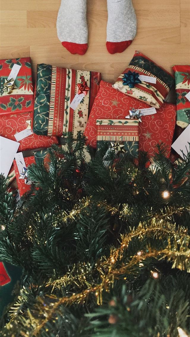 640x1136 person standing beside christmas tree - budapest iPhone Wallpaper