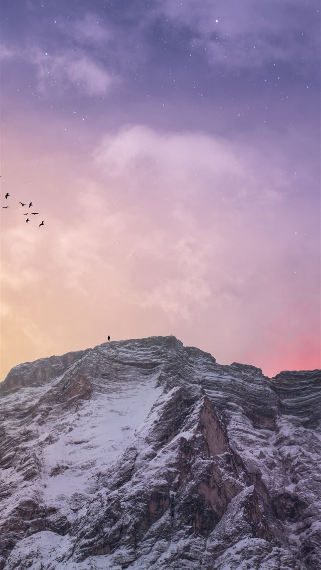 640x1136 low angle photo of mountain - mountain iPhone Wallpaper