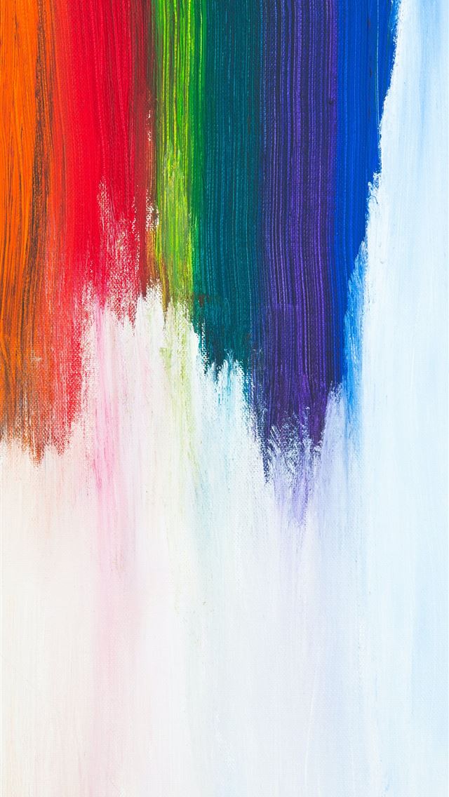 640x1136 yellow orange red green and blue abstract painting - color iPhone Wallpaper
