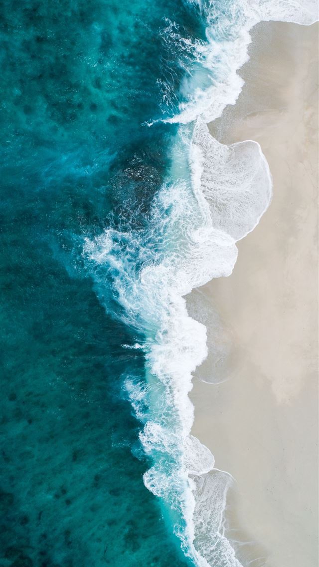 640x1136 aerial photography of large body of water and shor... -  iPhone Wallpaper