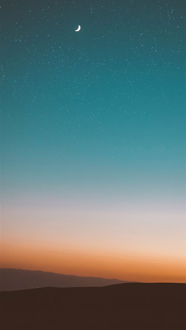 640x1136 desert under starry sky - star iPhone Wallpaper