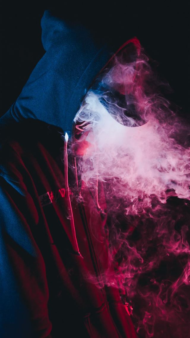 640x1136 man in black hoodie smoking - dark (black) iPhone Wallpaper