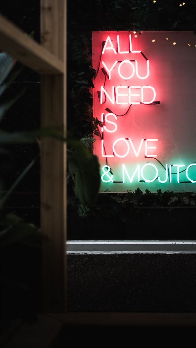 640x1136 red and green neon signage - canada iPhone Wallpaper