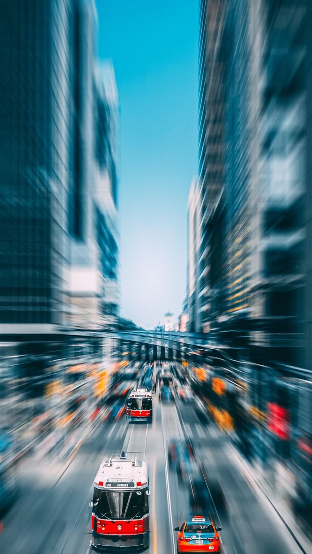 640x1136 time lapse photography of vehicles in busy road - canada iPhone Wallpaper