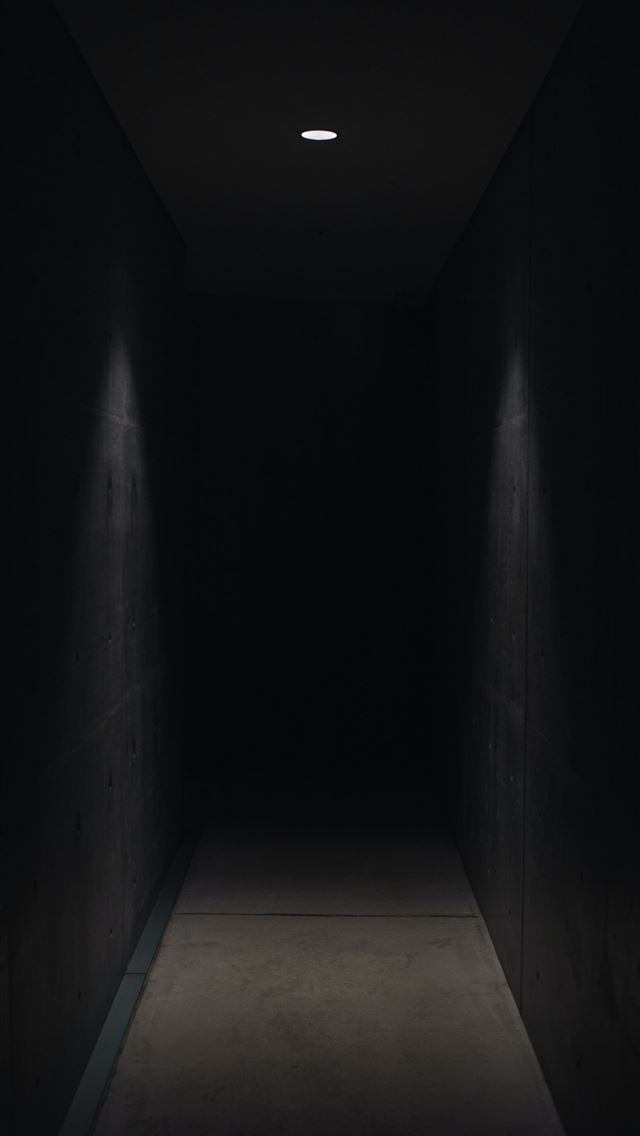 640x1136 dark pathway lit with small light fixture - cover iPhone Wallpaper