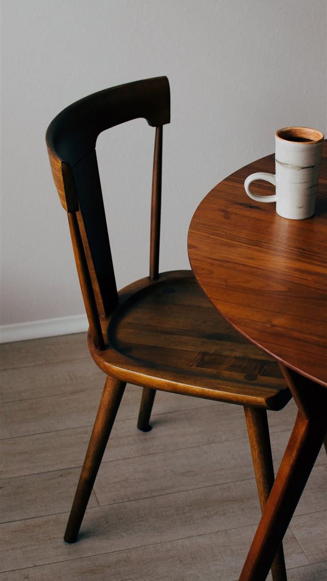 640x1136 white ceramic mug on brown wooden table - wood iPhone Wallpaper