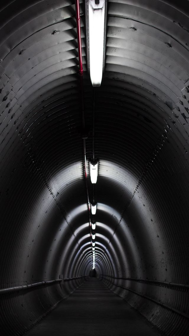 640x1136 gray concrete tunnel with light - canada iPhone Wallpaper