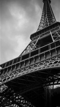 Eiffel Tower Paris France grayscale photography wallpaper