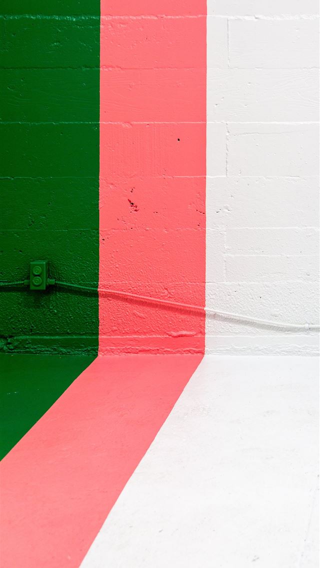 640x1136 white pink green and yellow painted wall - colorful iPhone Wallpaper
