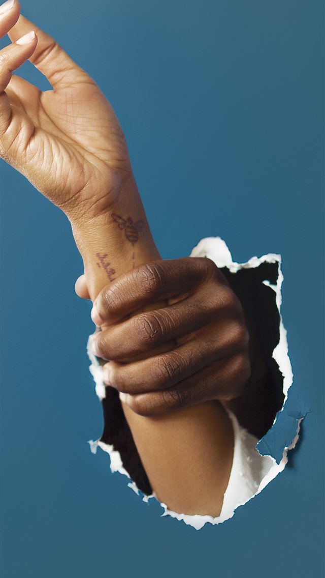 640x1136 person holding right hand of another person -  iPhone Wallpaper