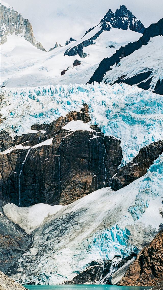 640x1136 photography of lake and mountains - patagonia iPhone Wallpaper