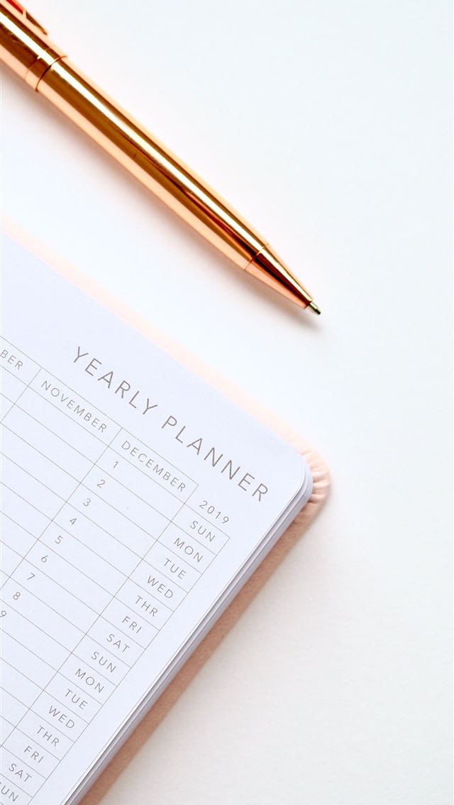 640x1136 white and black yearly planner notebook - australia iPhone Wallpaper