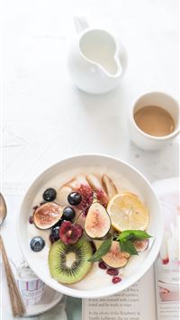 white ceramic plate beside gray steel spoon wallpaper