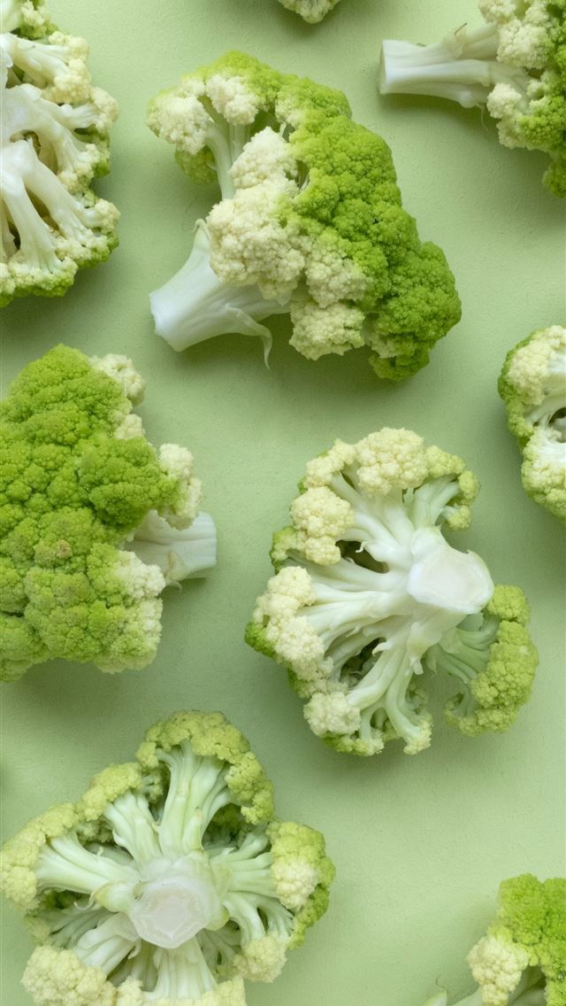 640x1136 high angle photo of broccoli - color iPhone Wallpaper